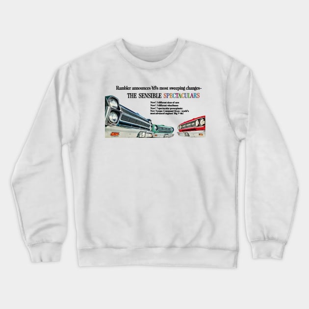 1965 RAMBLER - advert Crewneck Sweatshirt by Throwback Motors